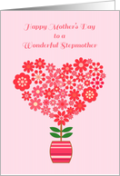 Heart Flower, Mother’s Day, Stepmother card