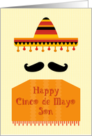 Sombrero, Cinco de Mayo, Son card