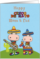 Cinco de Mayo Cows, Mom and Dad card