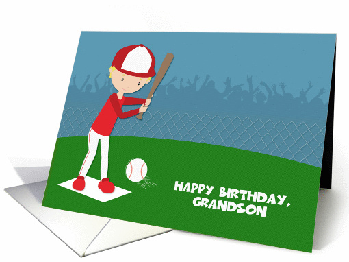 Baseball Theme, Birthday for Grandson card (1374008)