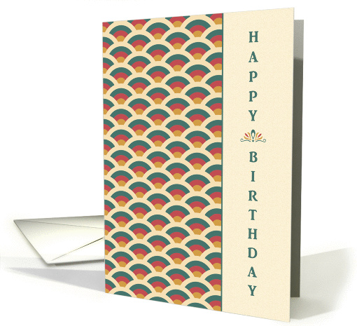 Shell Pattern, Happy Birthday, Business card (1376192)
