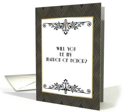 Art Deco, Matron of Honor Request card (1376656)
