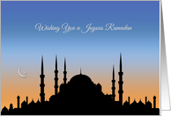 Mosque at Sunset, Ramadan card