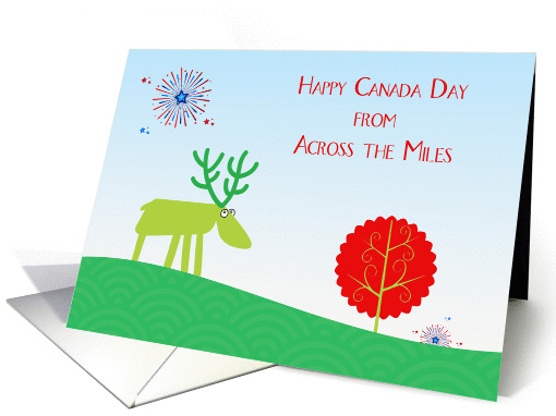 Canada Day from Across the Miles, Sad Moose card (1377048)