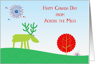 Canada Day from Across the Miles, Sad Moose card
