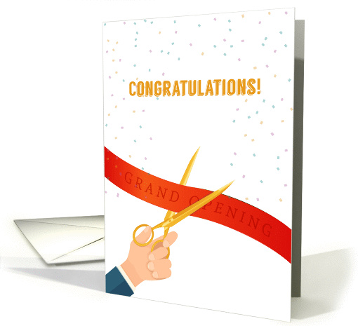 Grand Opening, Ribbon Cutting, Congratulations card (1377738)