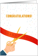 Grand Opening, Ribbon Cutting, Congratulations card