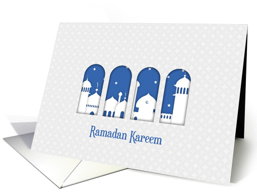 Ramadan, White Mosques, Arches card (1379730)