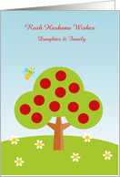 Rosh Hashana, Apple Tree, Honey Bee, Customize card