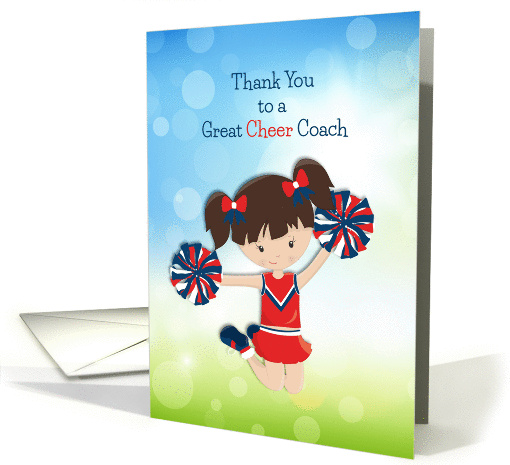 Cheerleader Coach Thank You card (1381946)