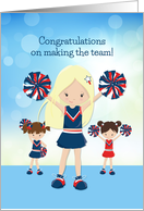 Congratulations Cheer Team card