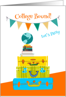 Going to College, Travel Theme Invitation card