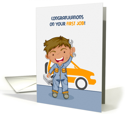 Congratulations, First Job, Automotive card (1385174)