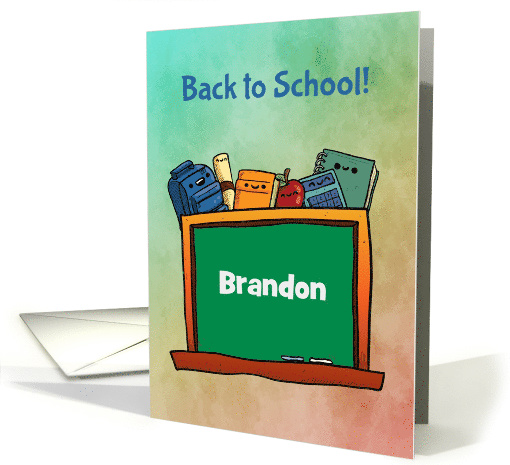 Back to School, Chalkboard, Customize Name card (1390688)