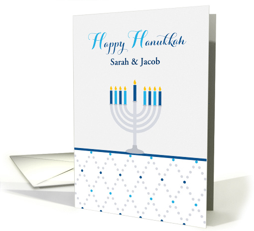 Menorah, Happy Hanukkah, Personalize card (1394076)