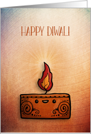 Diwali Candle with Textured Look card
