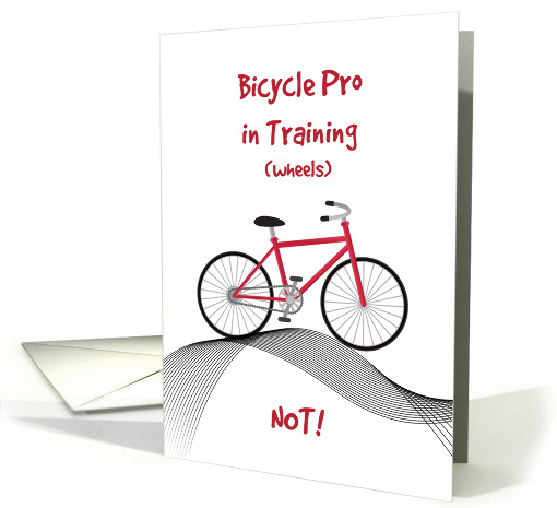 Red Bicycle, No More Training Wheels card (1398532)
