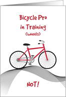 Red Bicycle, No More Training Wheels card