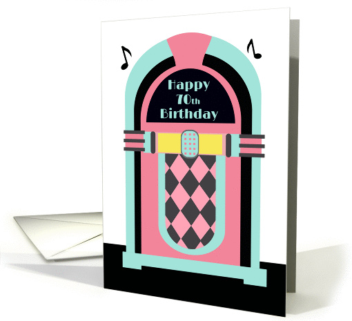 70th Birthday with Jukebox card (1401340)