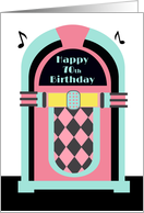 70th Birthday with Jukebox card