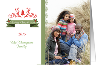 Rustic Elegance Christmas Photo Card