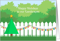 Happy Holidays to Landscaper card