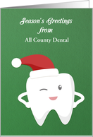 Holiday Tooth, Season’s Greeting Customize from Dentist card