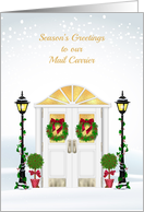 Season’s Greetings for Mail Carrier card