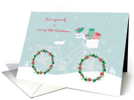 Bicycle Decorated for Christmas card (1404590)