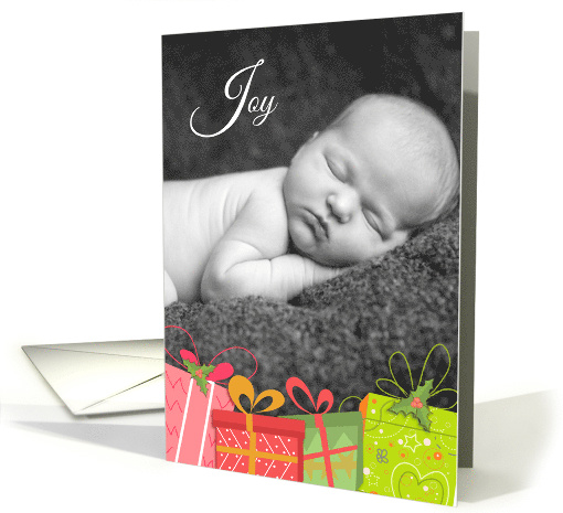 Joyful Gifts Christmas Photo card (1405044)