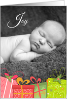 Joyful Gifts Christmas Photo Card