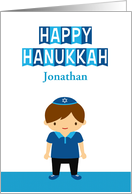 Happy Hanukkah for Boy, Personalize card