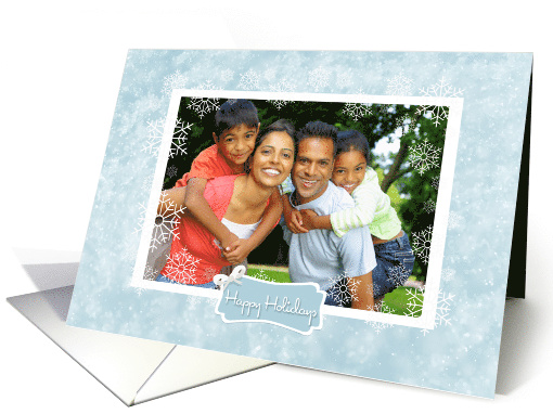 Snowflake Border, Happy Holiday Photo card (1407144)