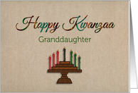 Kwanzaa Kinara for Granddaughter card