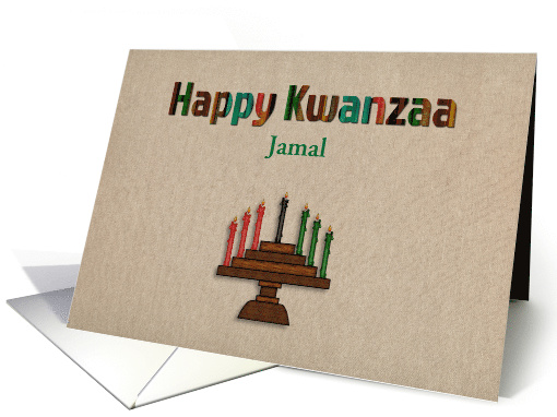 Kwanzaa Kinara, Personalize card (1407330)