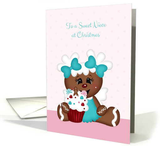 Gingerbread Angel, Christmas for Niece card (1408290)
