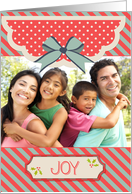 Joyful Holiday Stripes, Christmas Photo Card