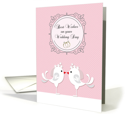 Lesbian Wedding Congratulations, Cute Bird Brides card (1411536)