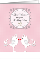 Lesbian Wedding Congratulations, Cute Bird Brides card