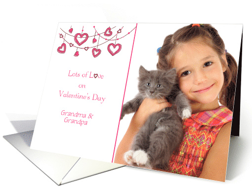 Valentine's Day Heart Garland Photo card (1418810)