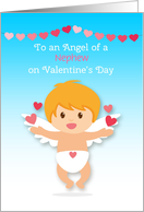 Baby Angel with Hearts, Valentine’s Day, Customize card