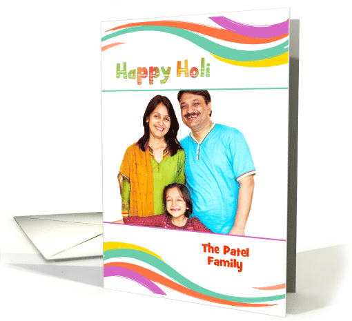 Happy Holi, Colorful Photo card (1420992)