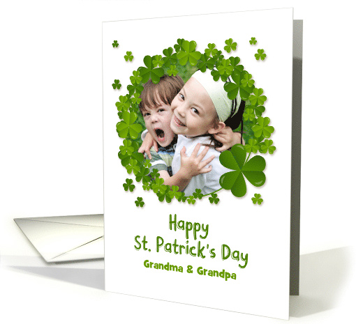 Shamrock Frame, St. Patrick's Day Photo Card, Customize card (1421282)