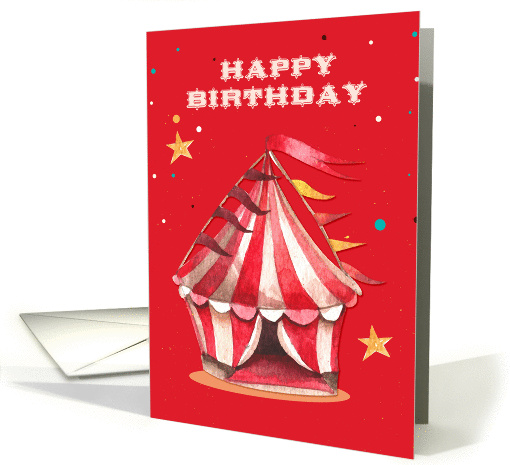 Circus Tent Birthday Wishes card (1422044)