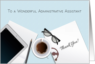 Desktop Scene, Administrative Professionals Day Thank You card