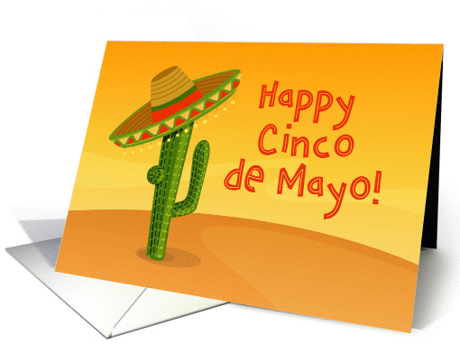 Cactus with Sombrero, Cinco de Mayo card (1429824)