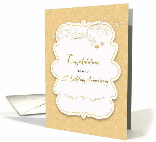 50th Wedding Anniversary Congratulations card (1430540)
