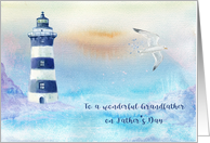 Lighthouse Scenic for Grandfather on Father’s Day card