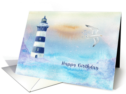 Lighthouse Scenic Birthday card (1433210)