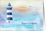 Lighthouse Scenic Birthday card